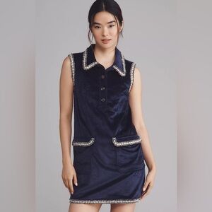 NWT By Anthropologie Size XL Collared Corduroy Mini Dress